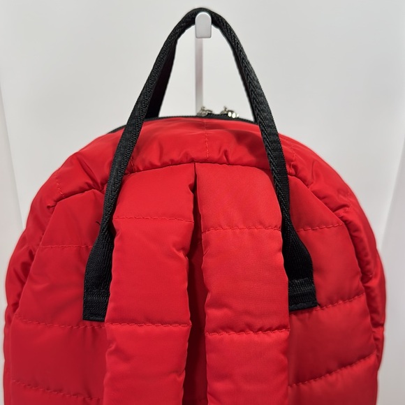 Hello Kitty Quilted Red Mini Backpack Embroidered Bag Zipper Charm Y2K - Picture 11 of 16